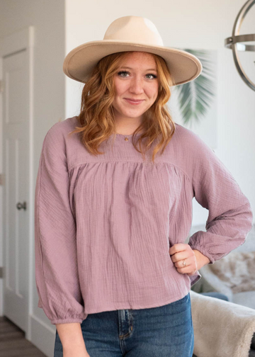 Cammie Mauve Blouse