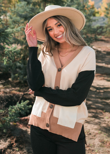 Cyra Light Taupe Cardigan