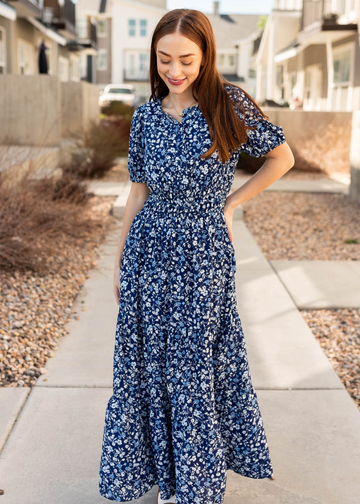 Dolly Navy Floral Dress