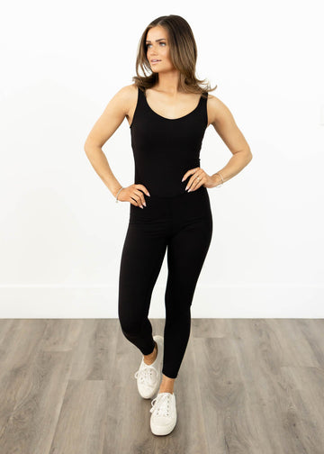 Cora Black Bodysuit