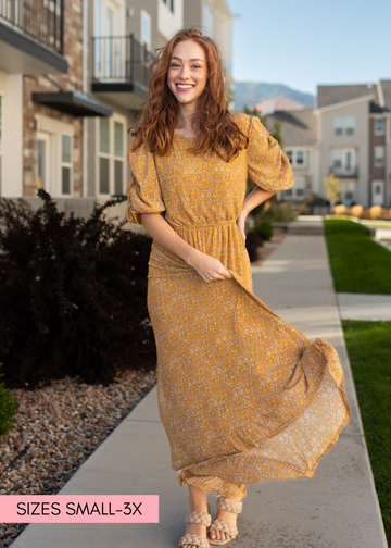 Kyra Mustard Dress