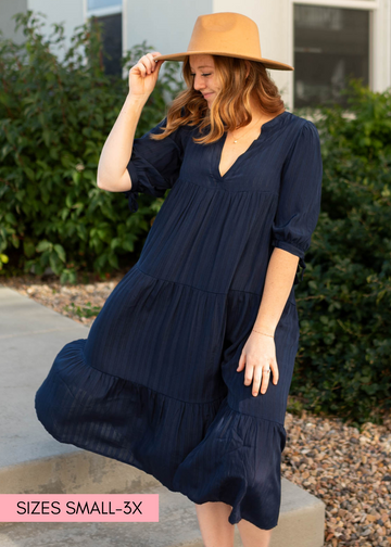 Kyrie Navy Dress