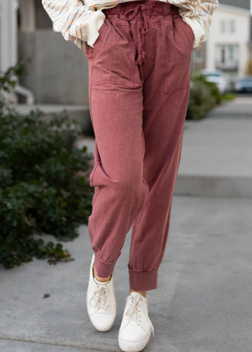 Lia Faded Plum Jogger