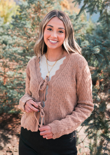 Lily Taupe Cardigan