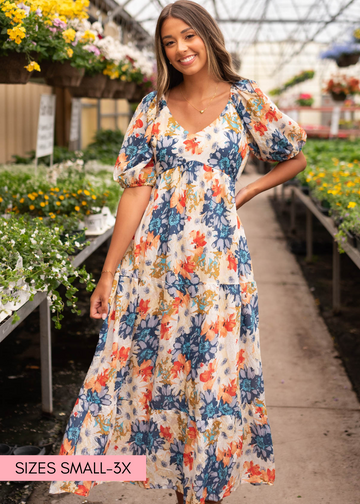 Shayley Navy Floral Dress