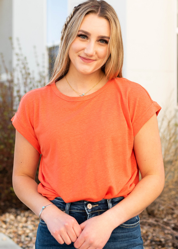 Solei Poppy Linen Top