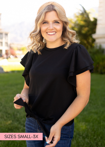 Odelia Black Top