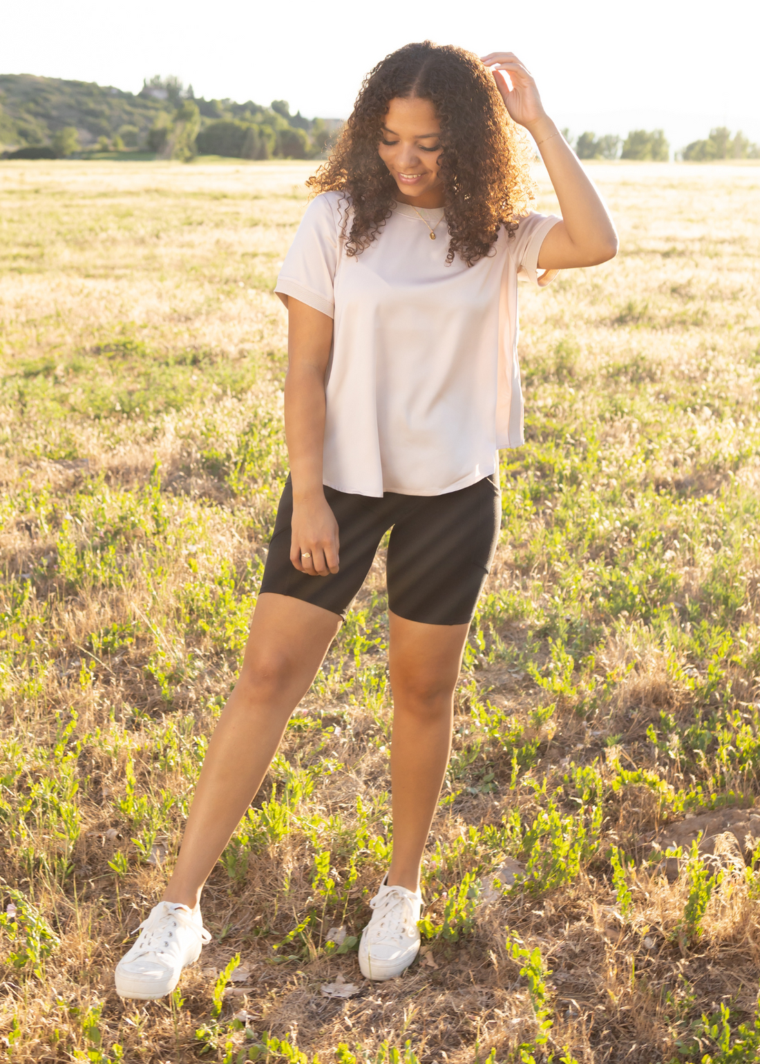 Gabrielle Blush Top