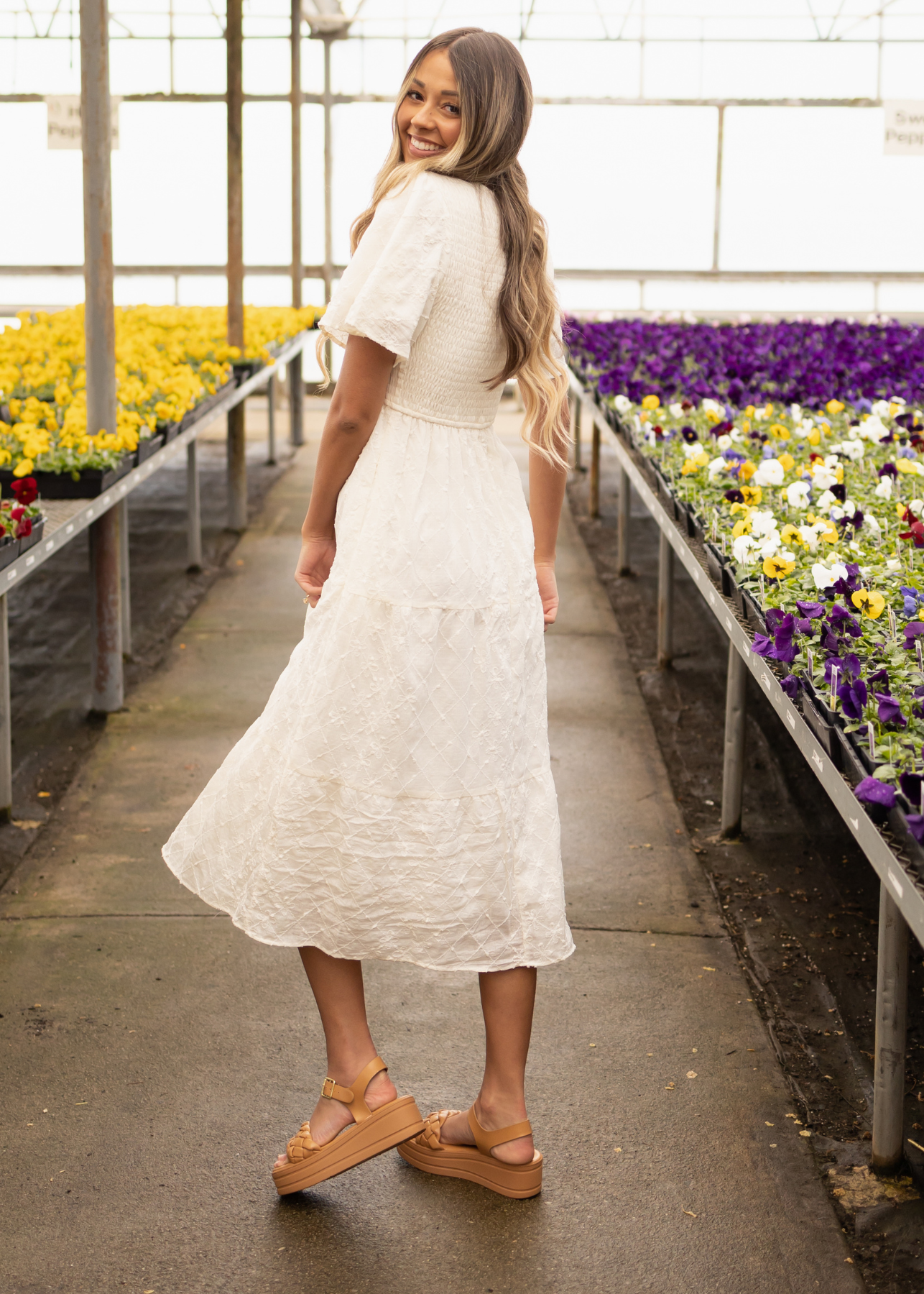 Charmaine Cream Dress