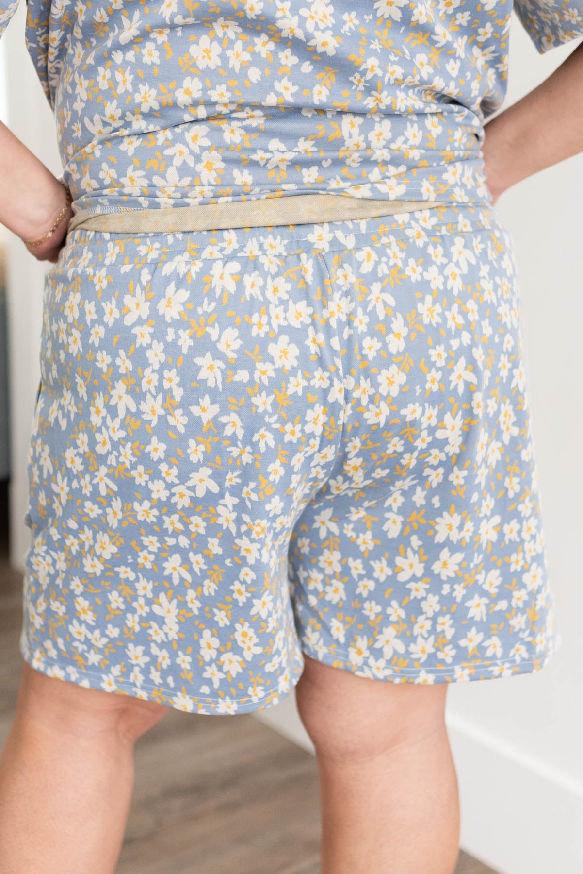 Aaliyah Blue Floral Shorts