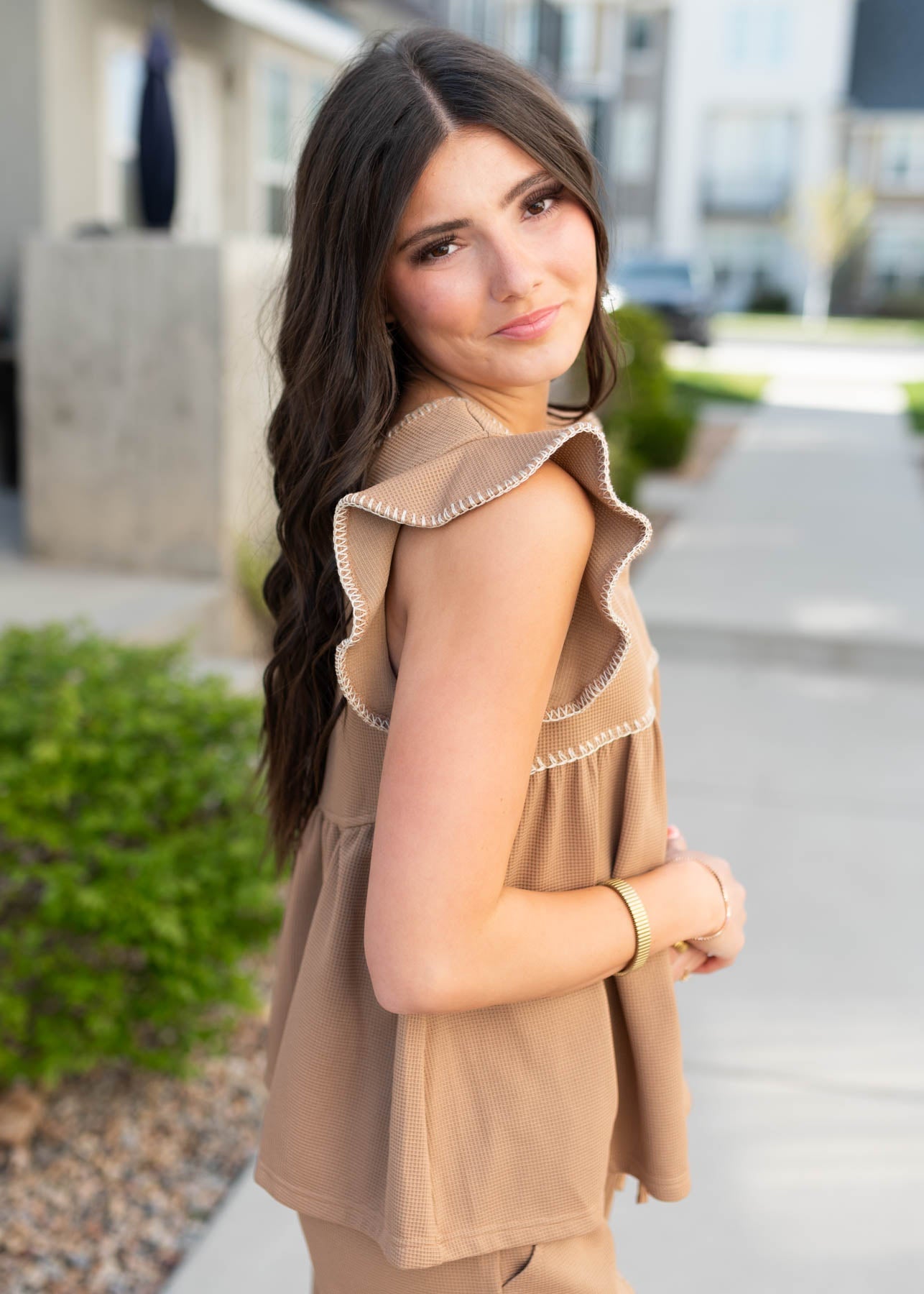 Addison Brown Top