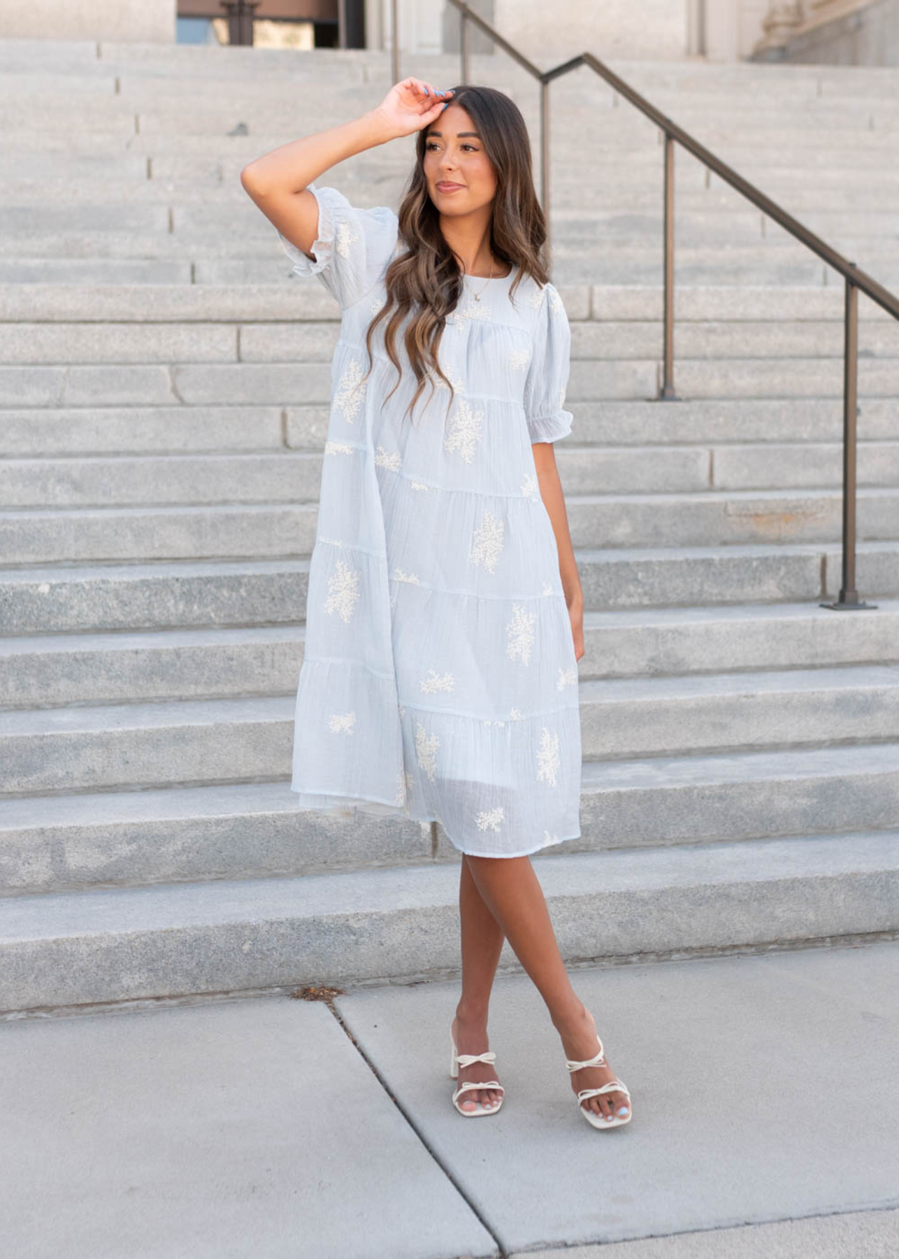 Amiri Soft Blue Dress