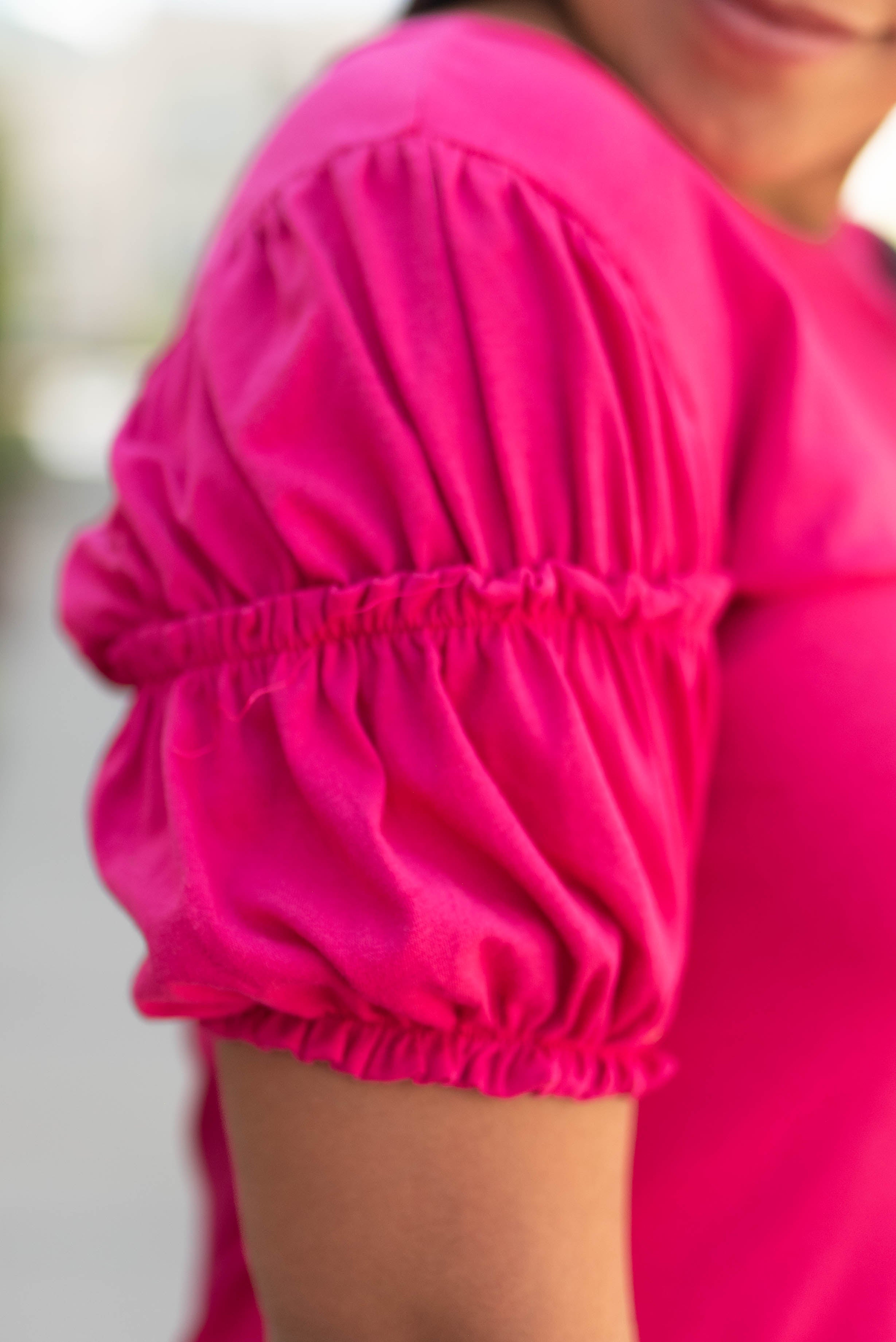 Angie Dark Fuchsia Top