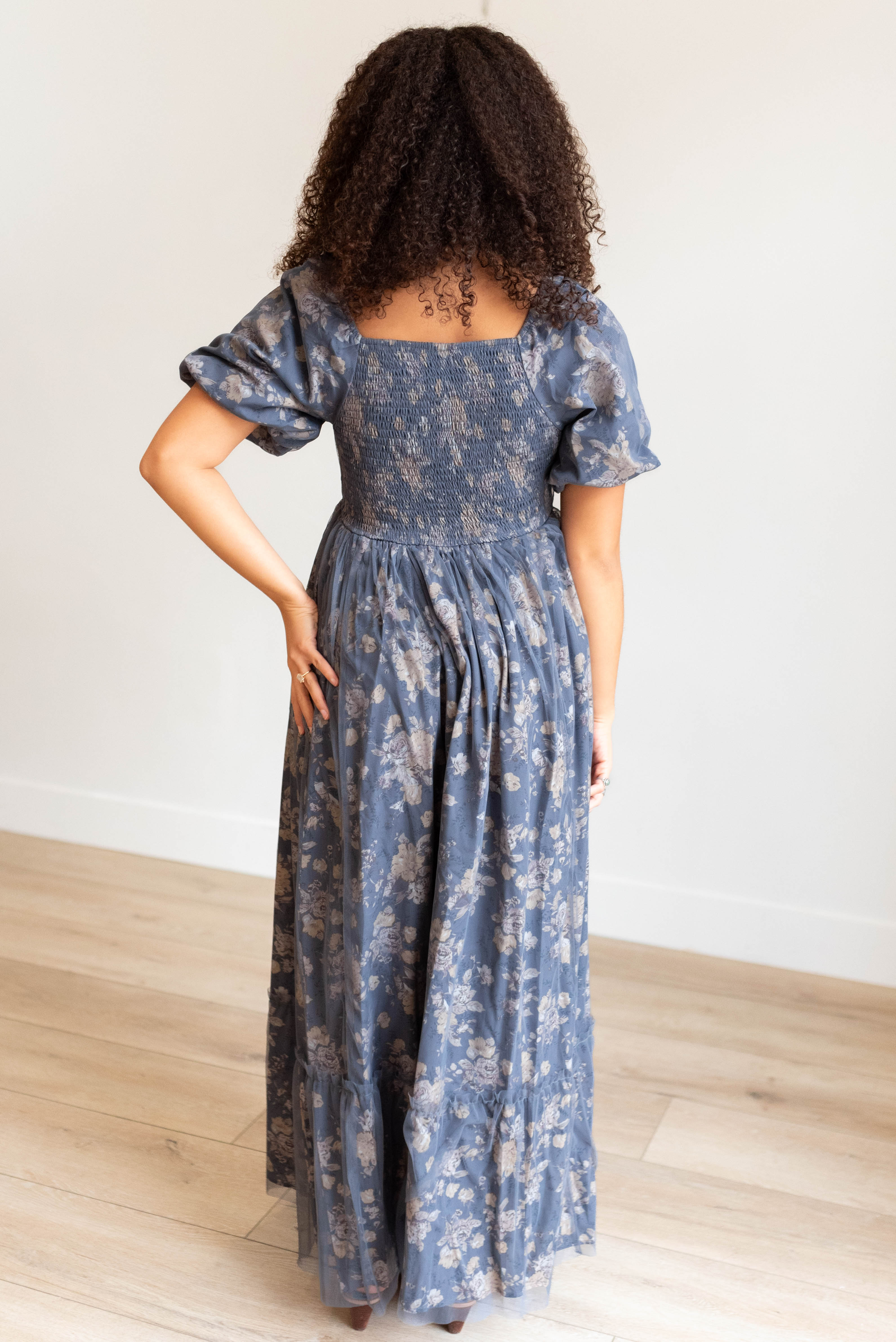 Aunika Navy Multi Floral Dress