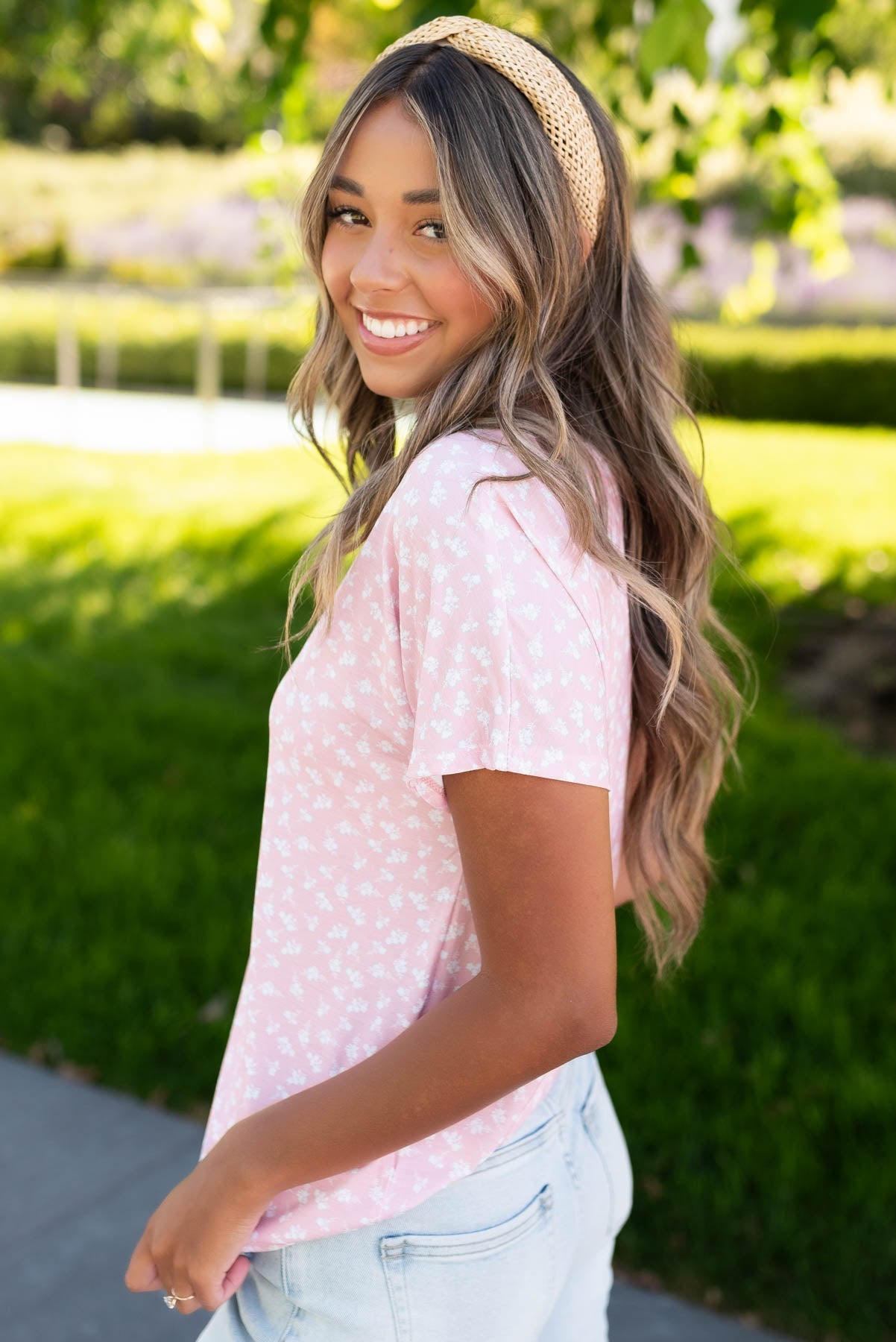 Avalynn Pink Floral Top
