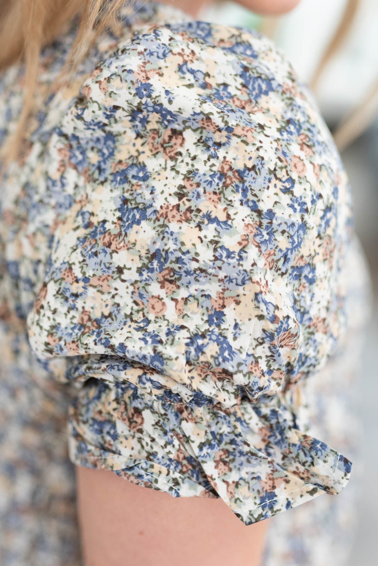 Aya Blue Floral Dress