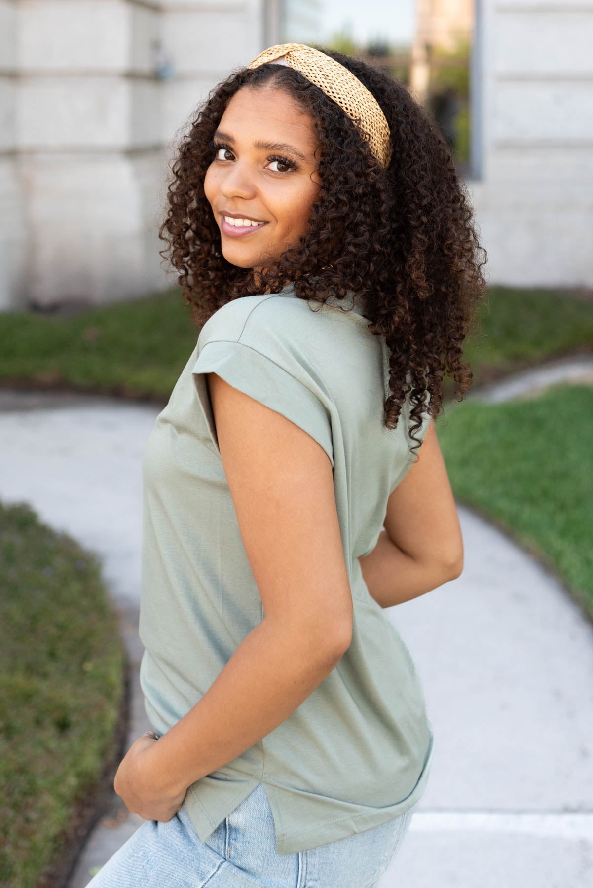 Be Your Best Dark Sage Top
