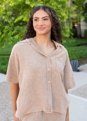 Beatrix Camel Top