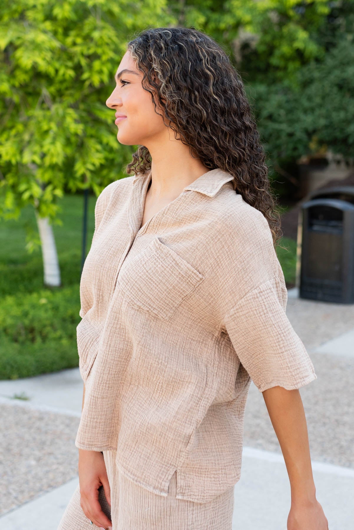 Beatrix Camel Top