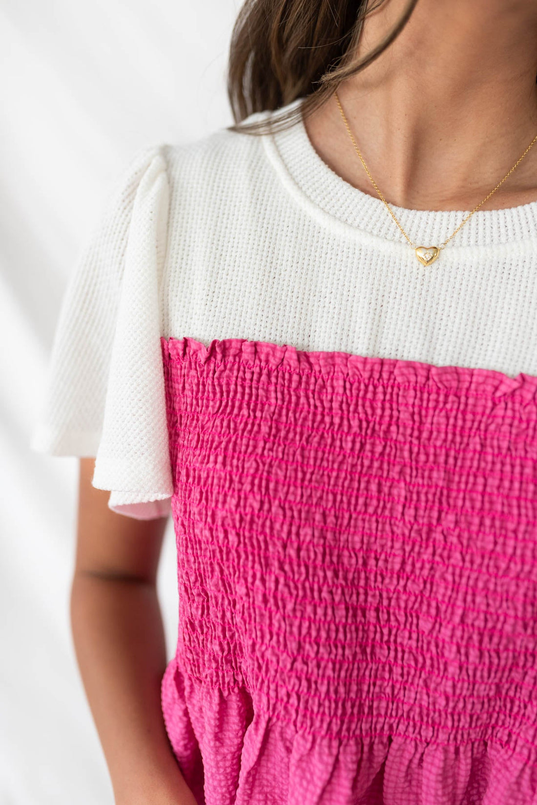 Becky Pink Tiered Dress