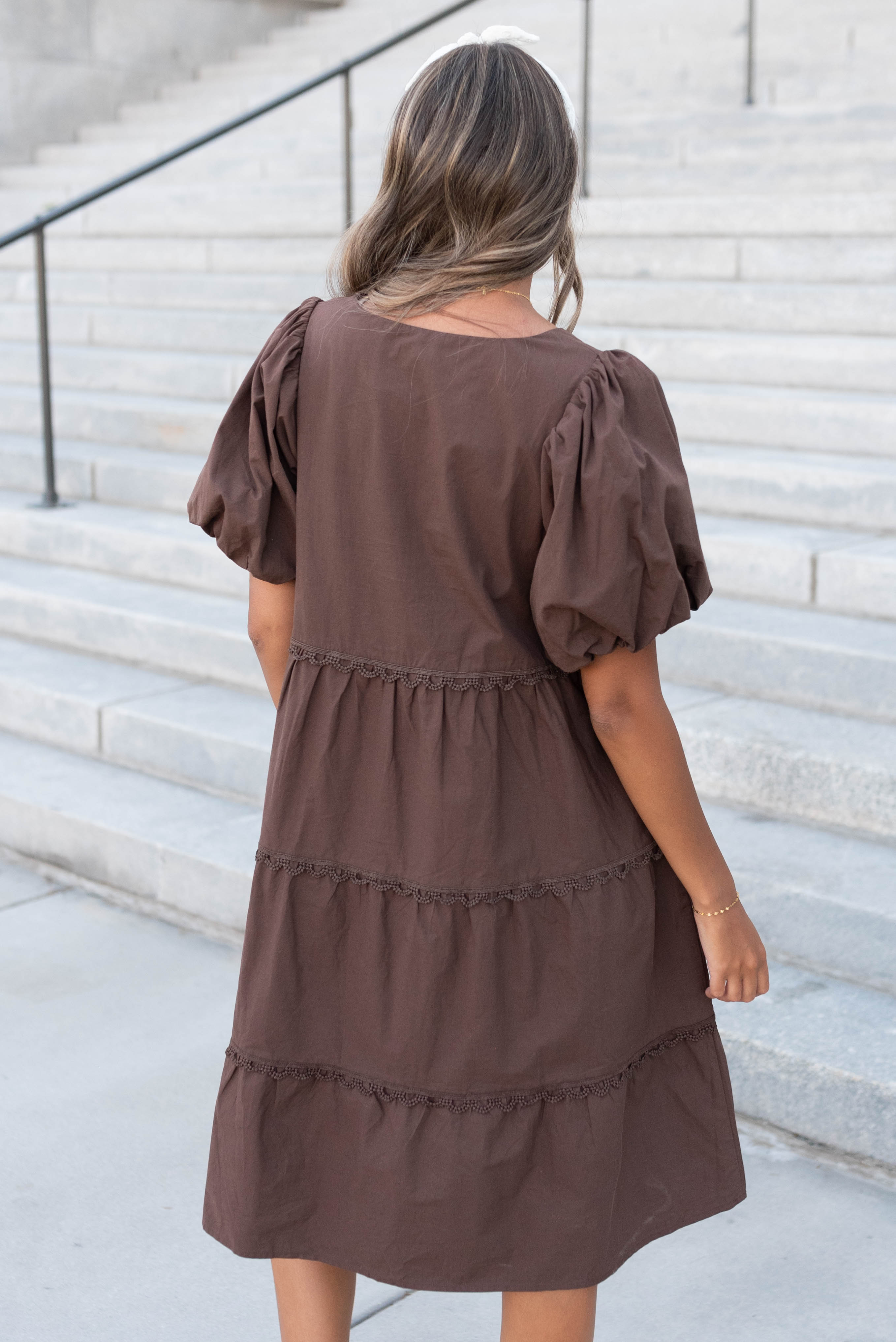 Braylin Brown Tiered Dress