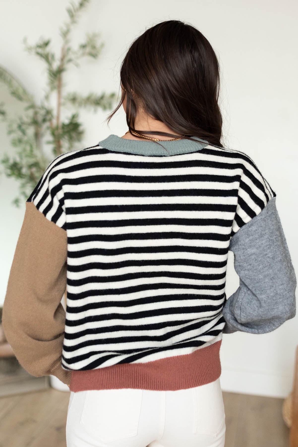 Brianna Stripe Colorblock Sweater