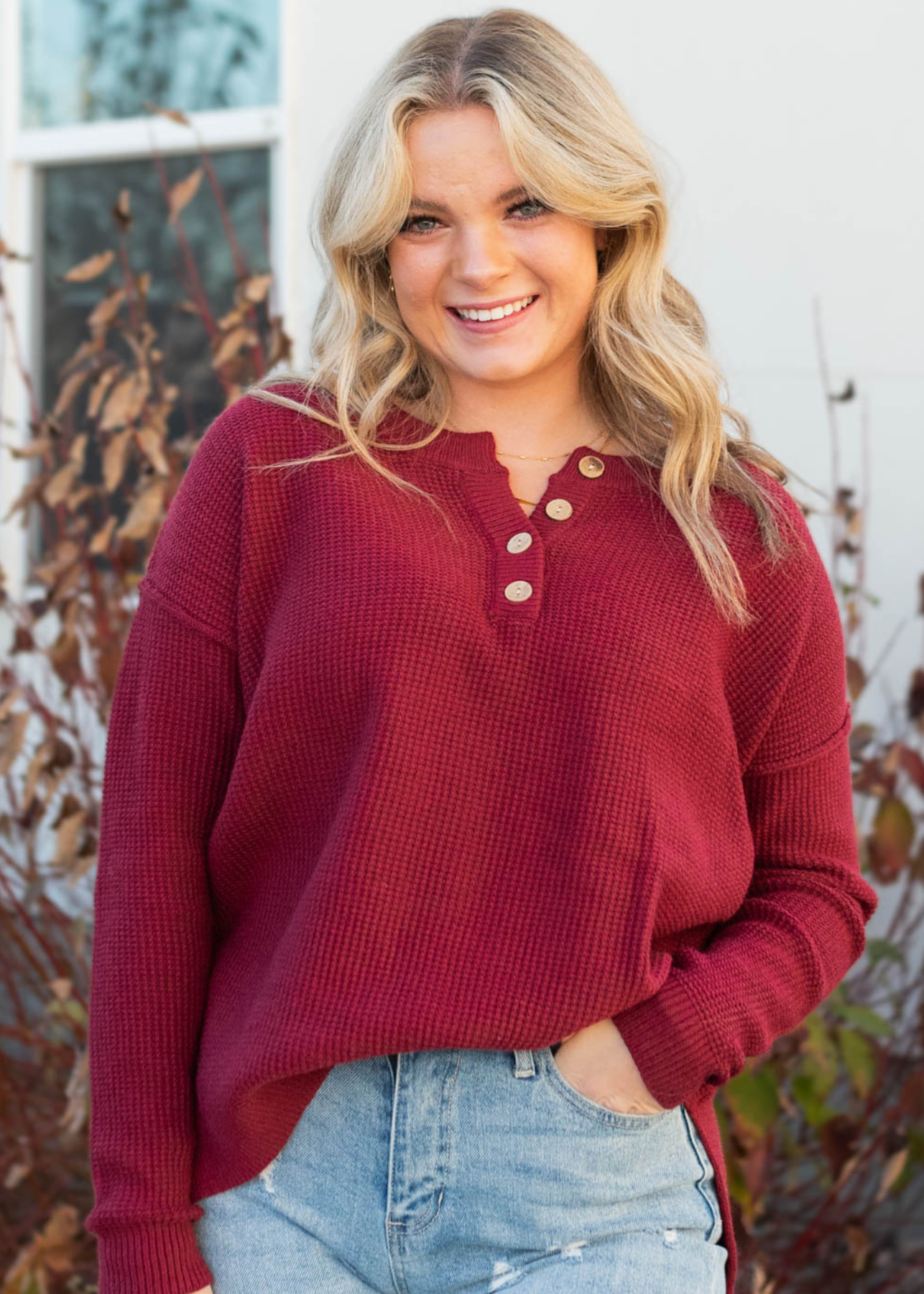 Brooklyn Burgundy Sweater