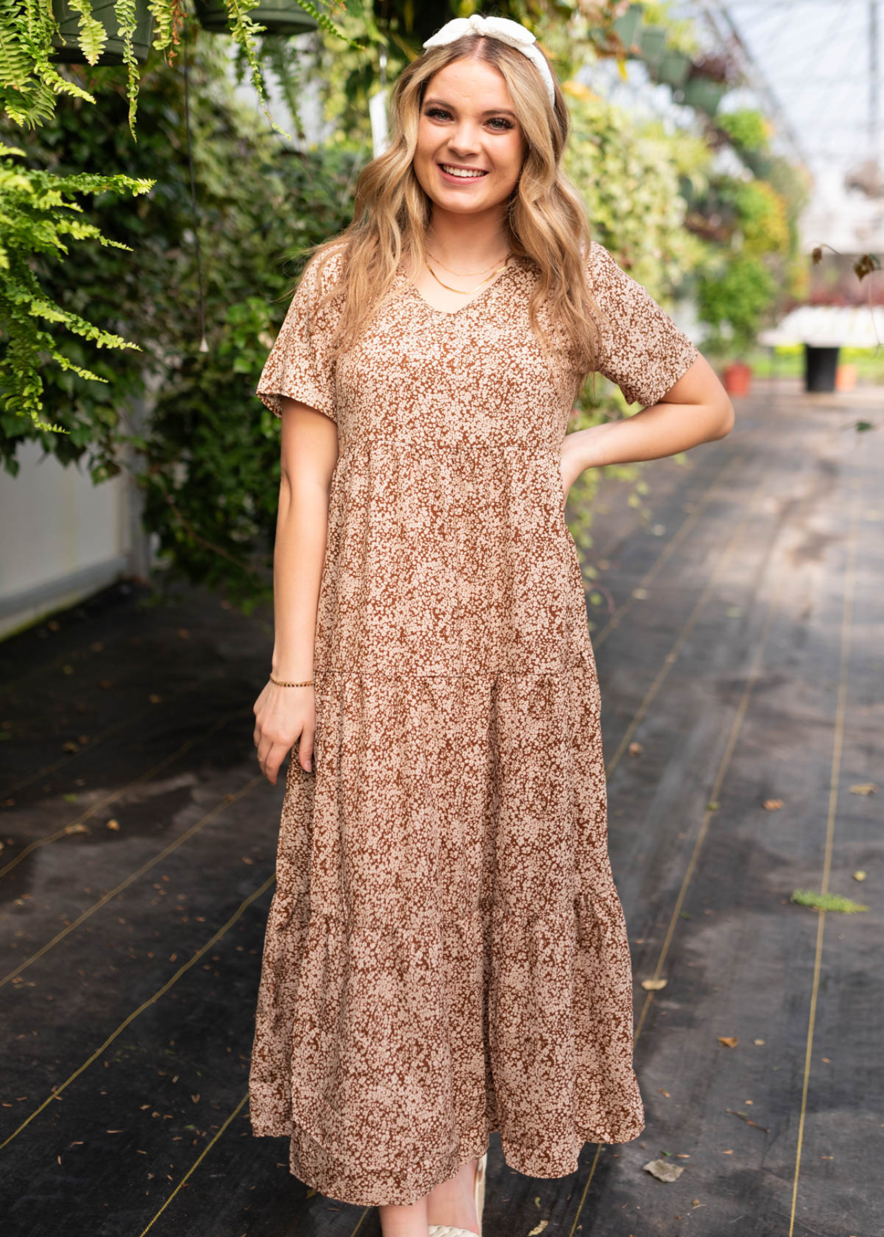 Brynn Brown Floral Dress