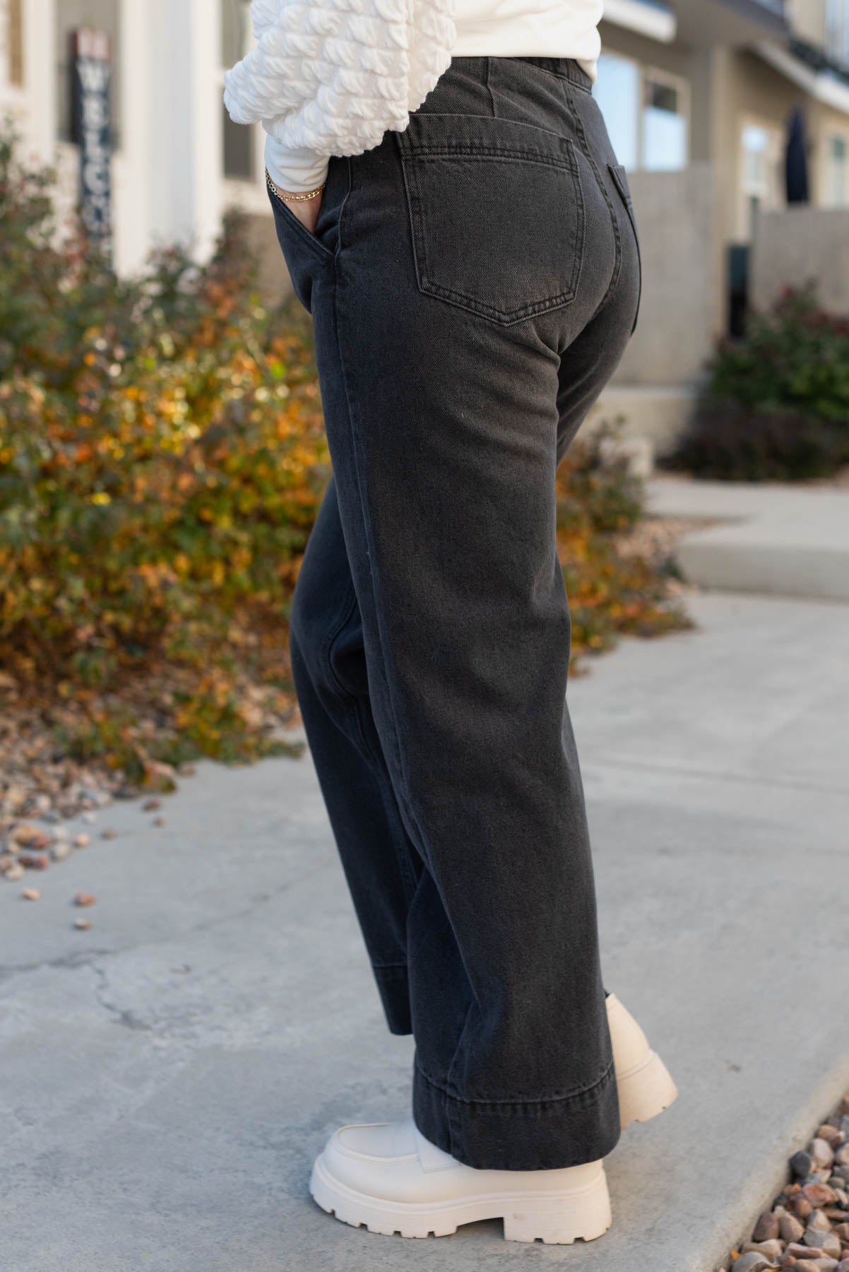 Caleigh Black Wide Leg Pants