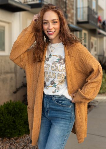 Camille Mustard Cardigan