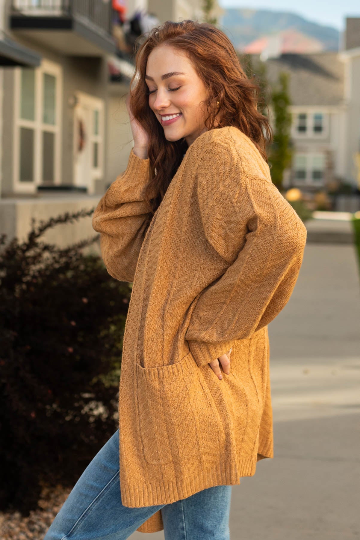 Camille Mustard Cardigan