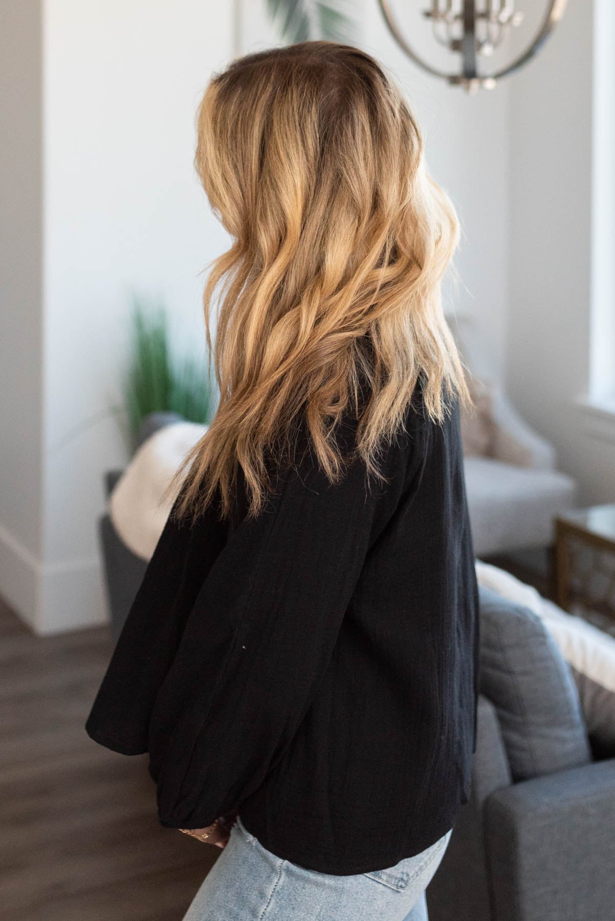 Cammie Black Blouse