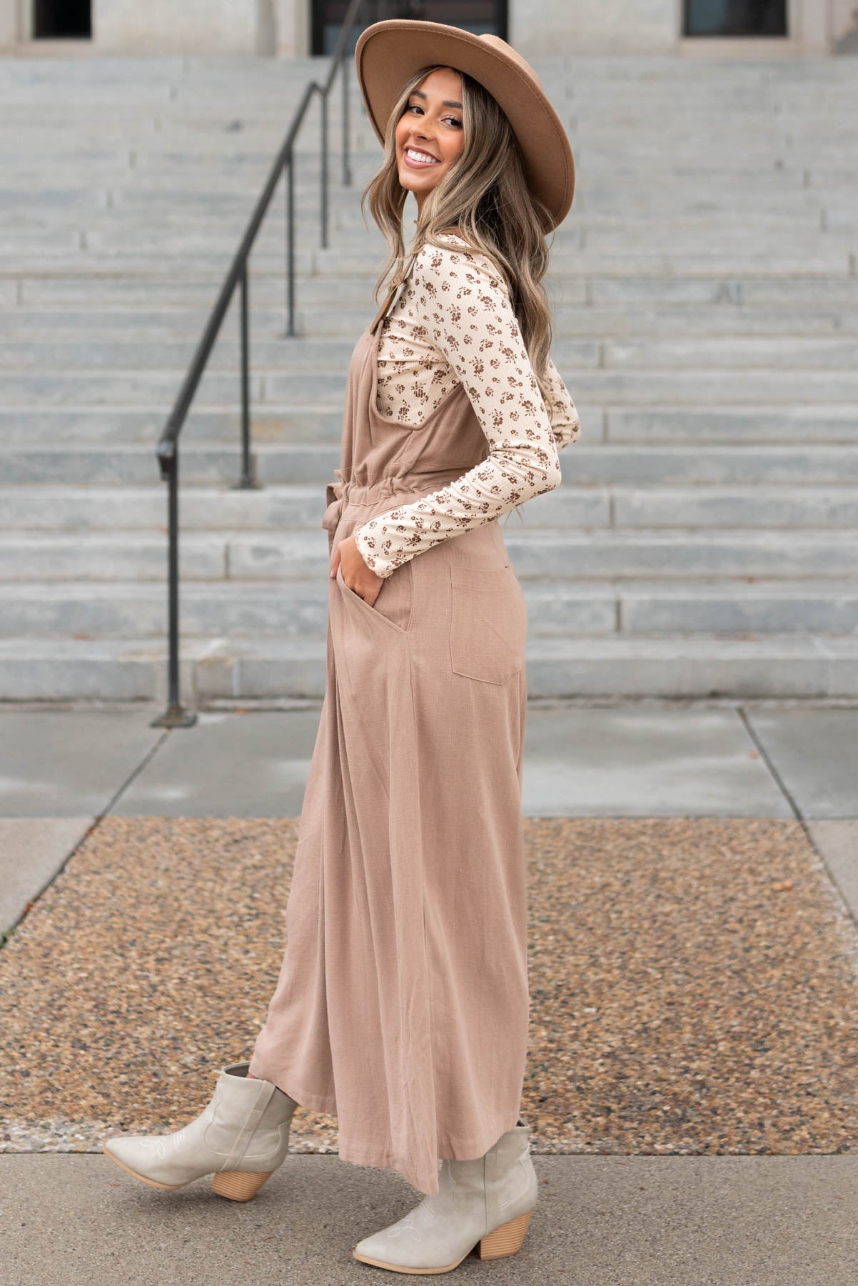 Carolyn Mocha Jumpsuit