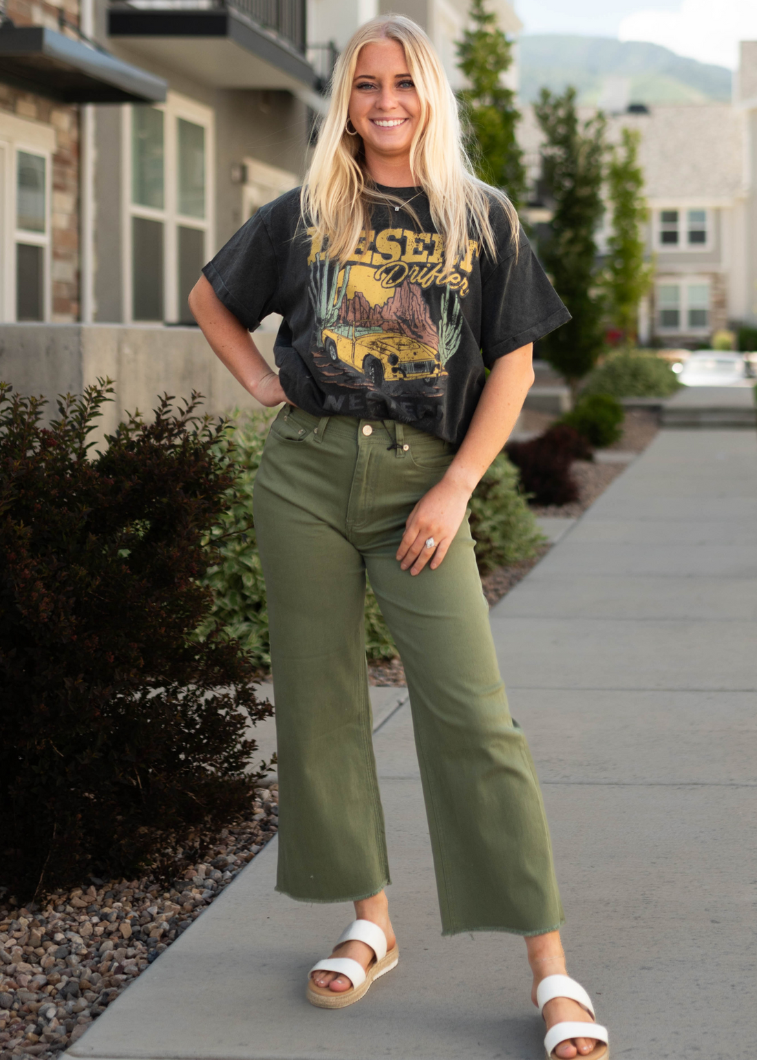 Carson Olive Jeans