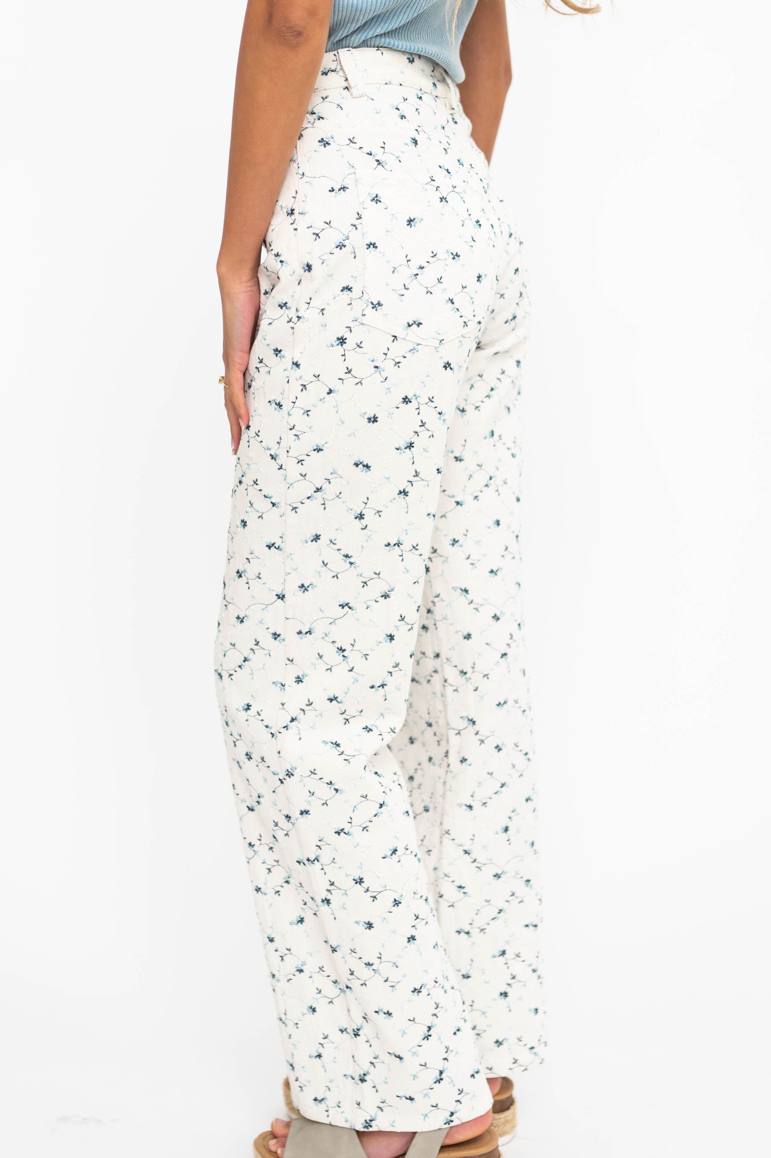 Celeste Ivory Floral Pants