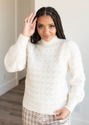 Celestia Cream Puff Sweater