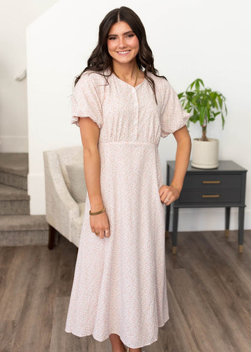 Celina Blush Floral Dress