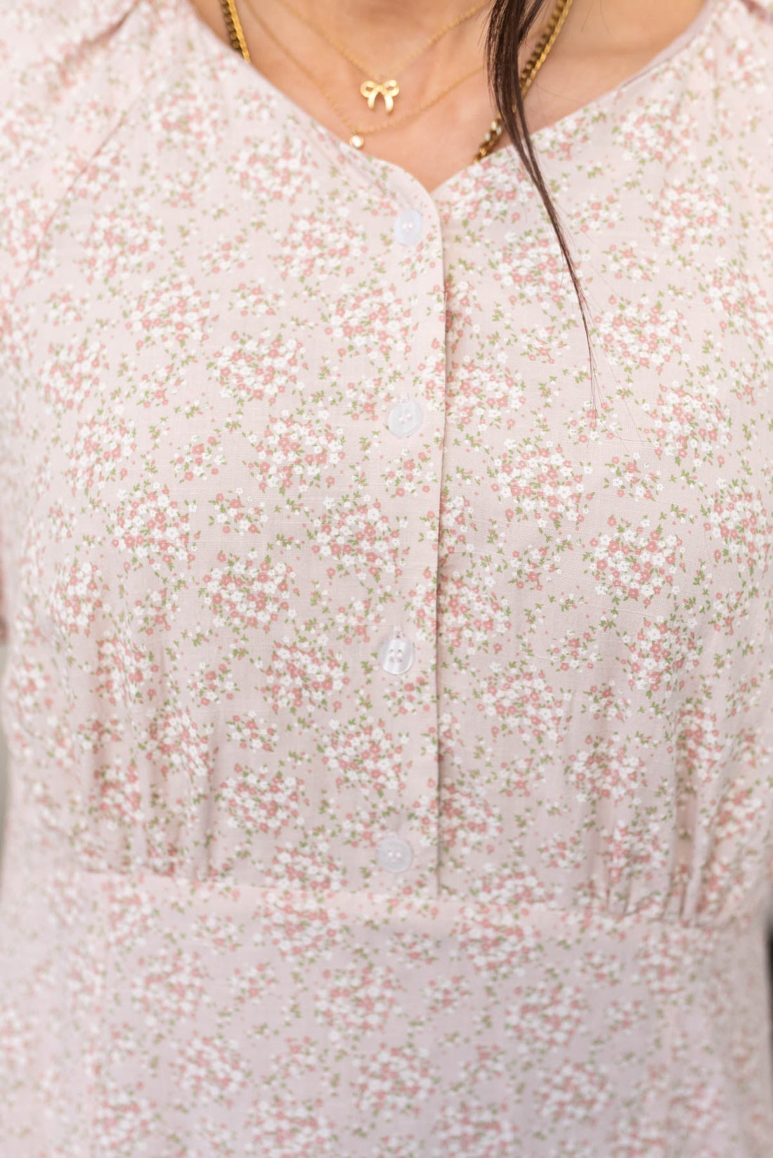 Celina Blush Floral Dress