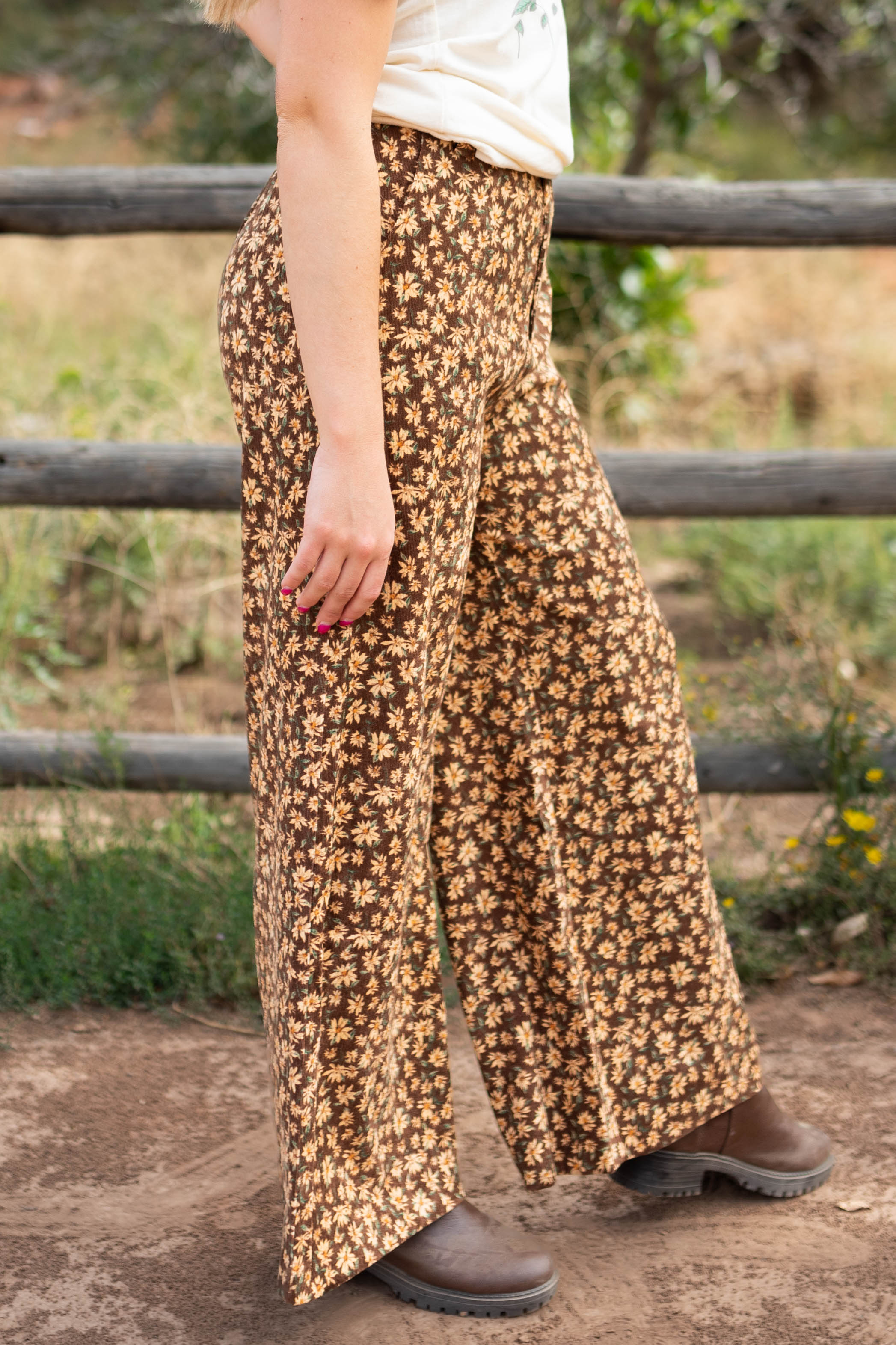 Cersei Brown Floral Pants