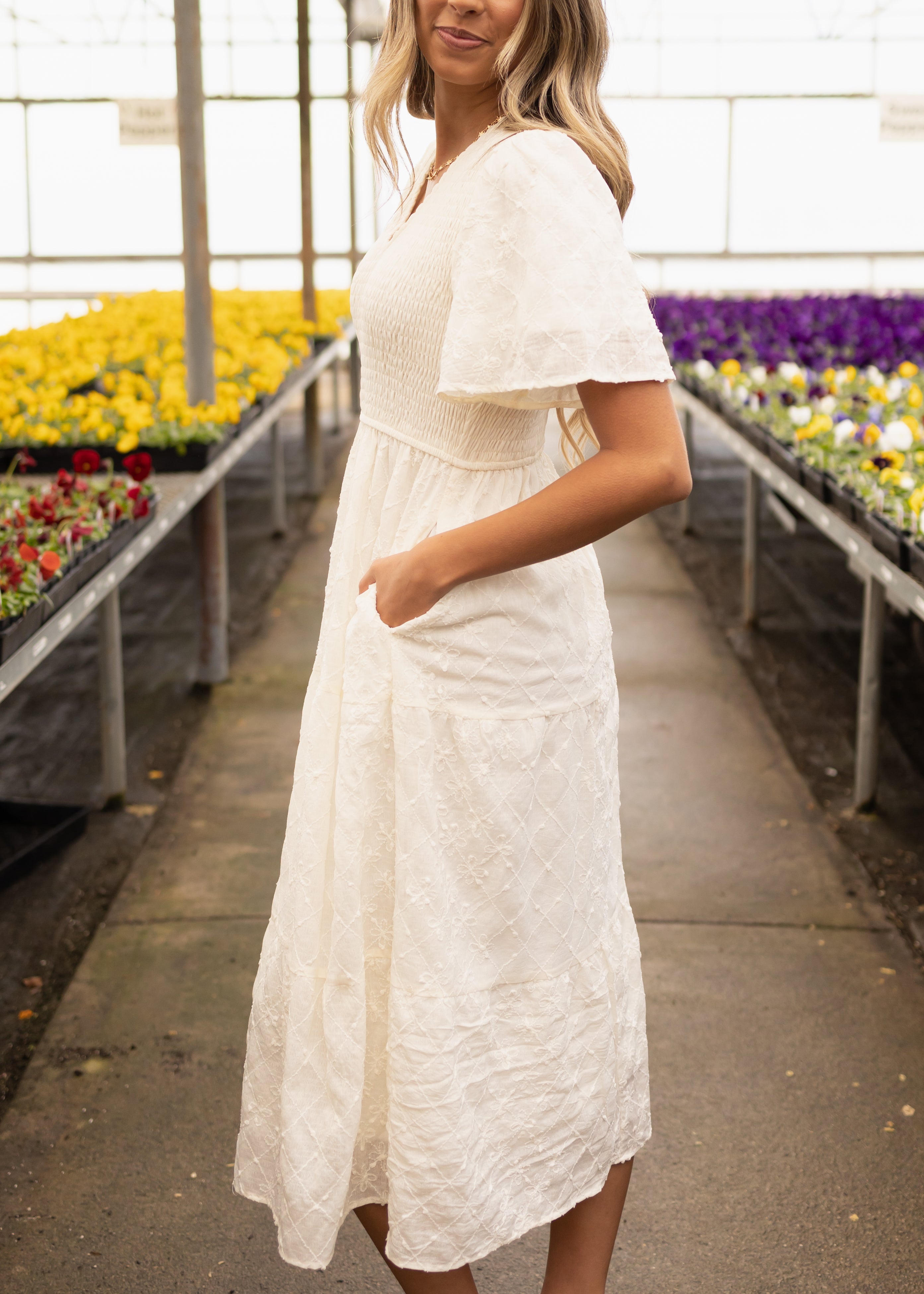 Charmaine Cream Dress