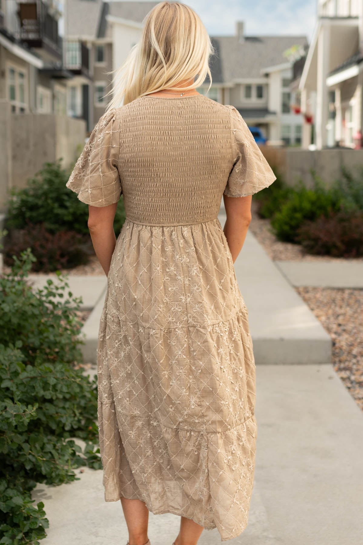 Charmaine Taupe Dress