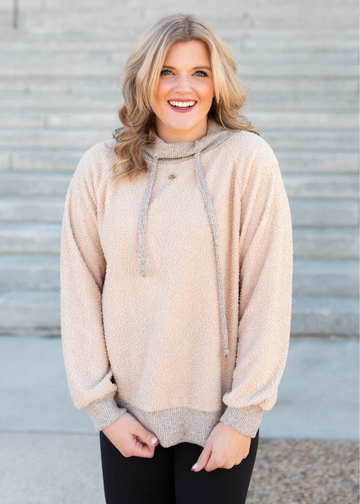 Cherri Fuzzy Ivory Pullover