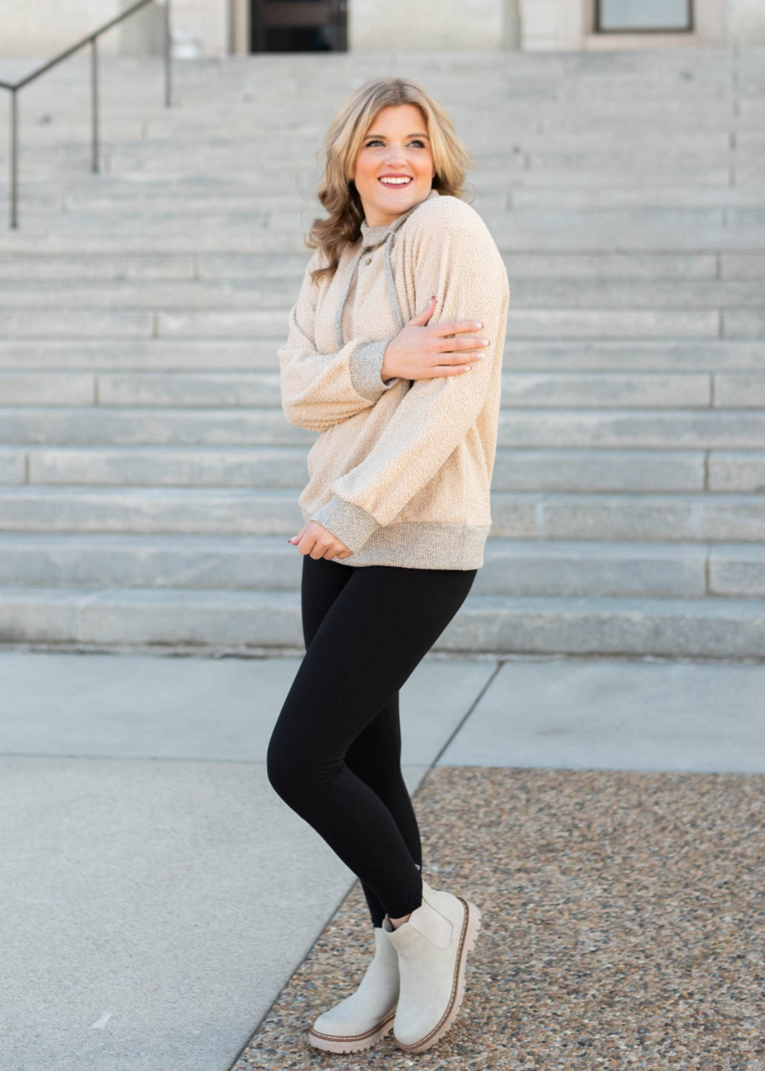 Cherri Fuzzy Ivory Pullover