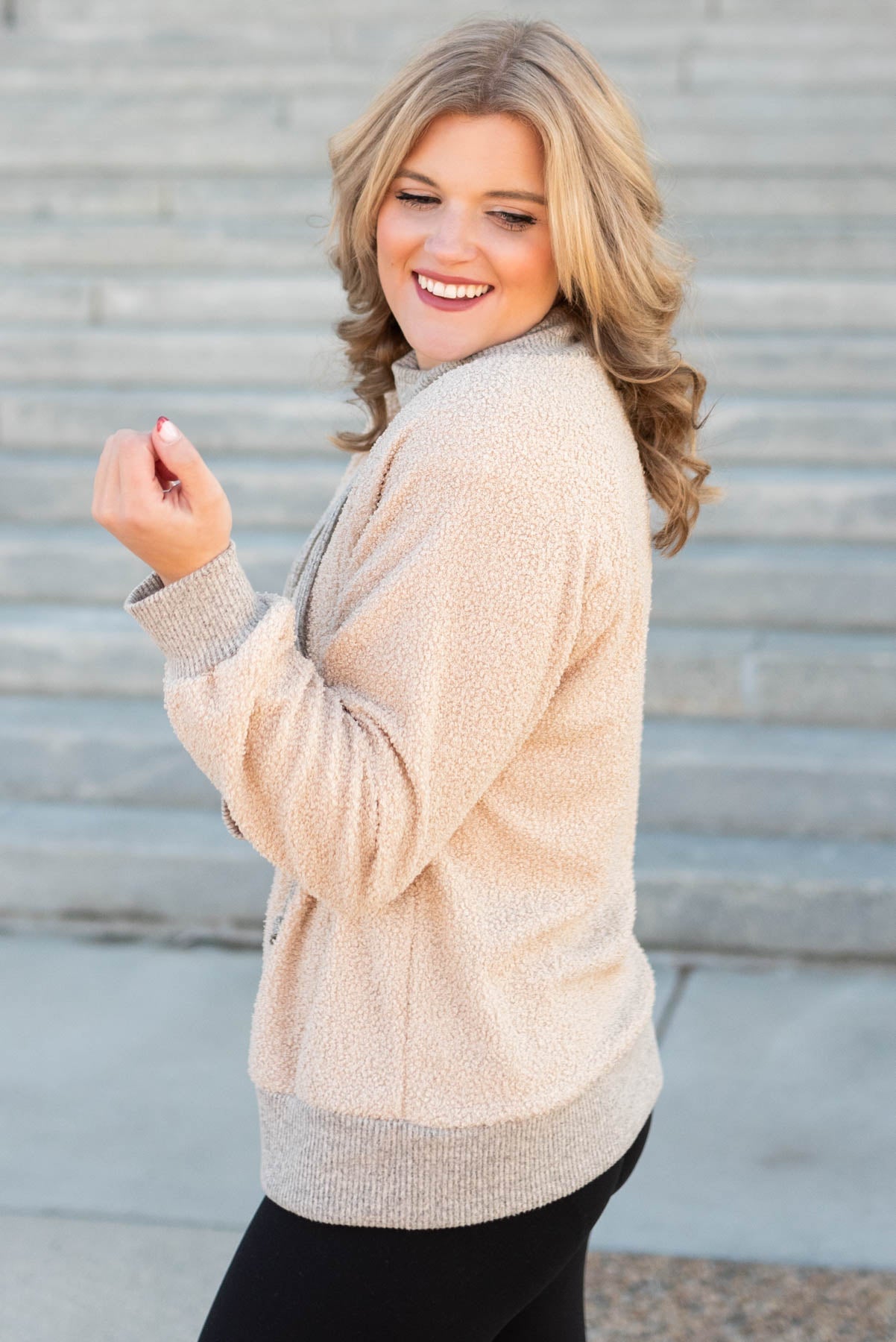 Cherri Fuzzy Ivory Pullover