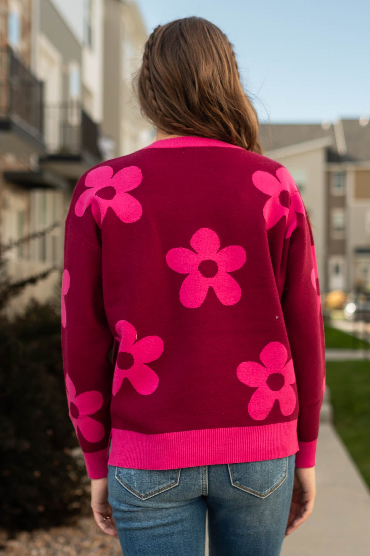 Chloe Raspberry Sweater