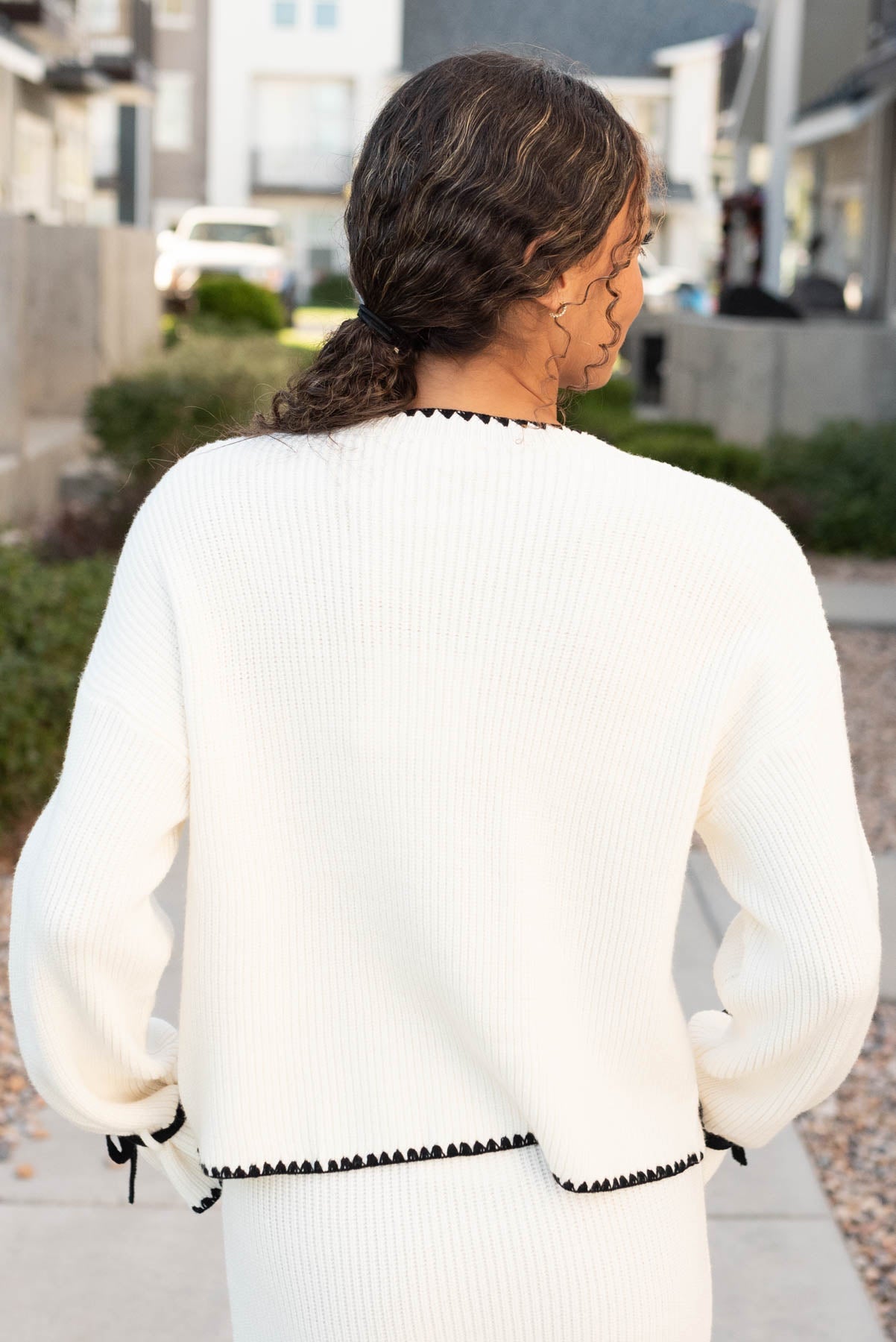 Christine Cream Knit Sweater