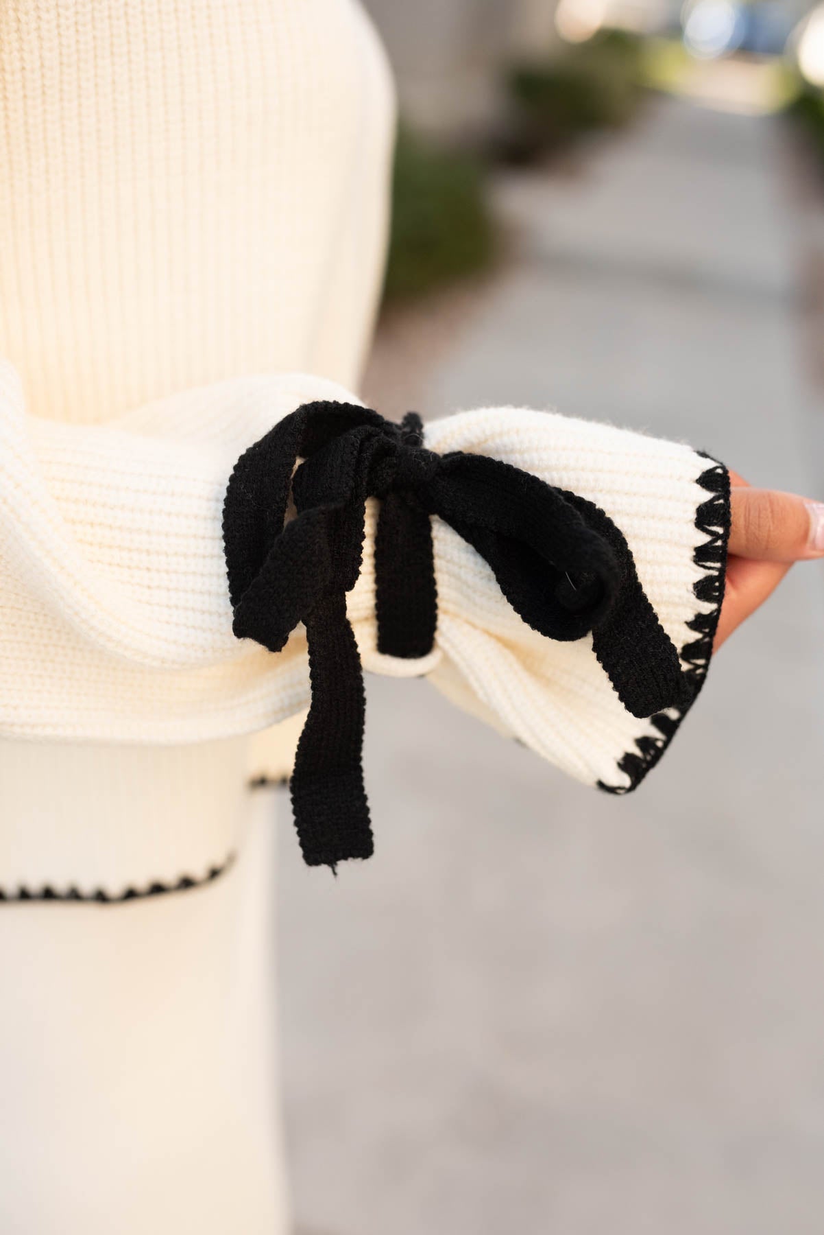 Christine Cream Knit Sweater