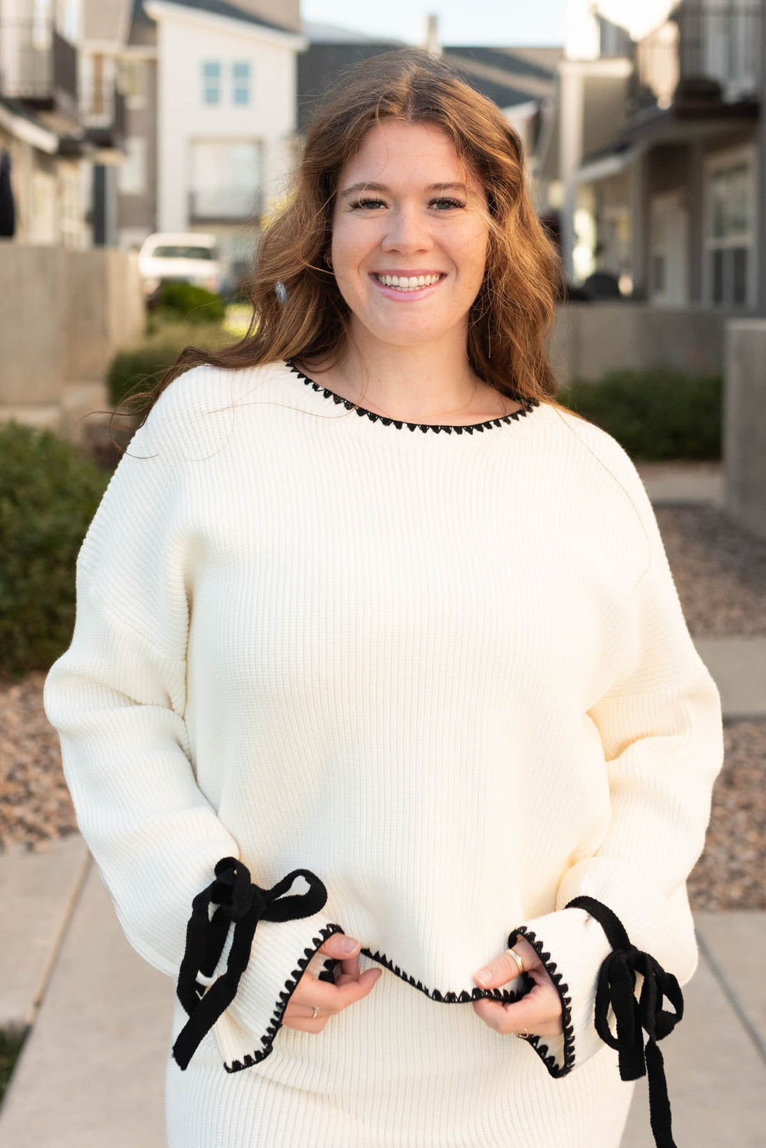 Christine Cream Knit Sweater