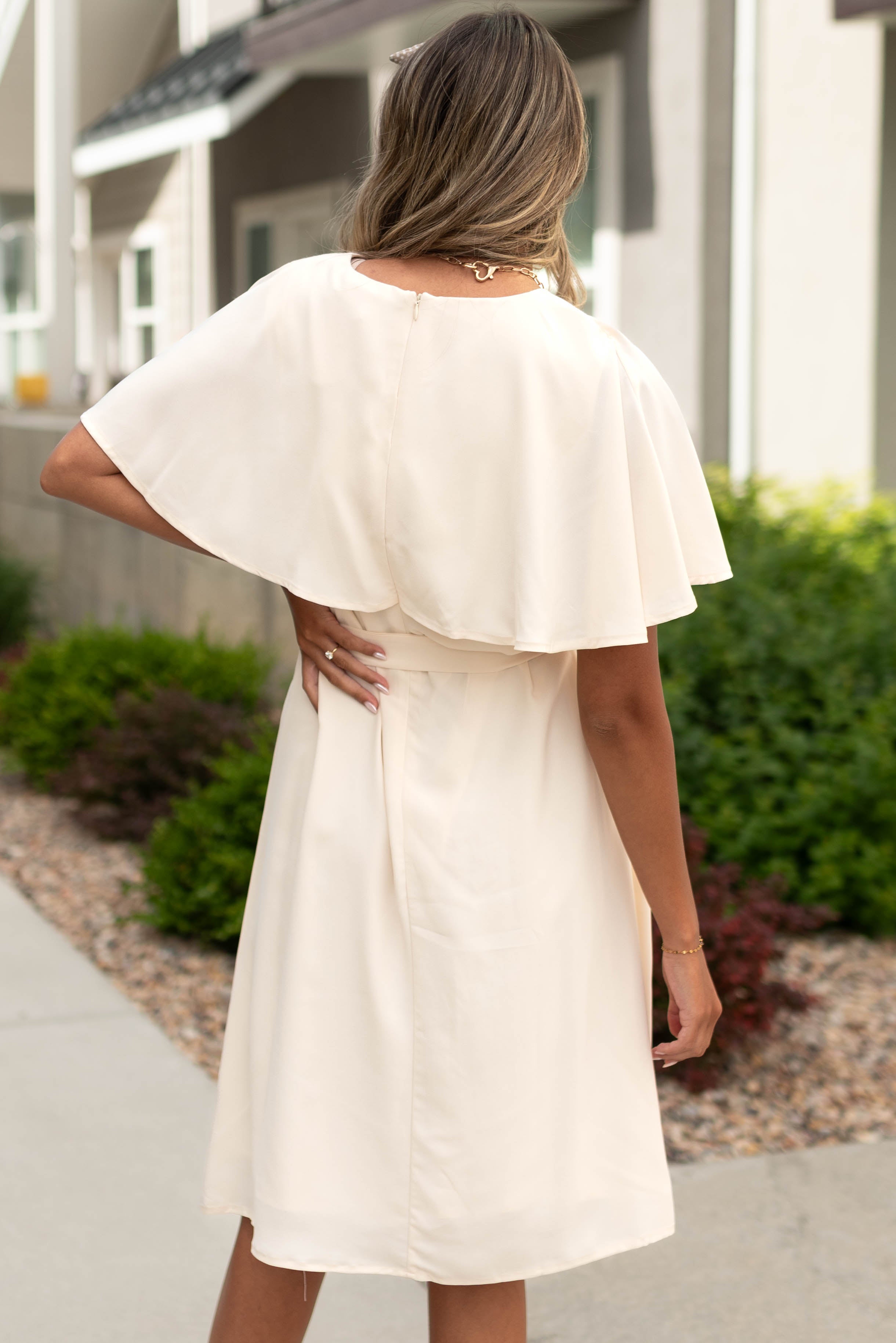 Claribel Cream Dress
