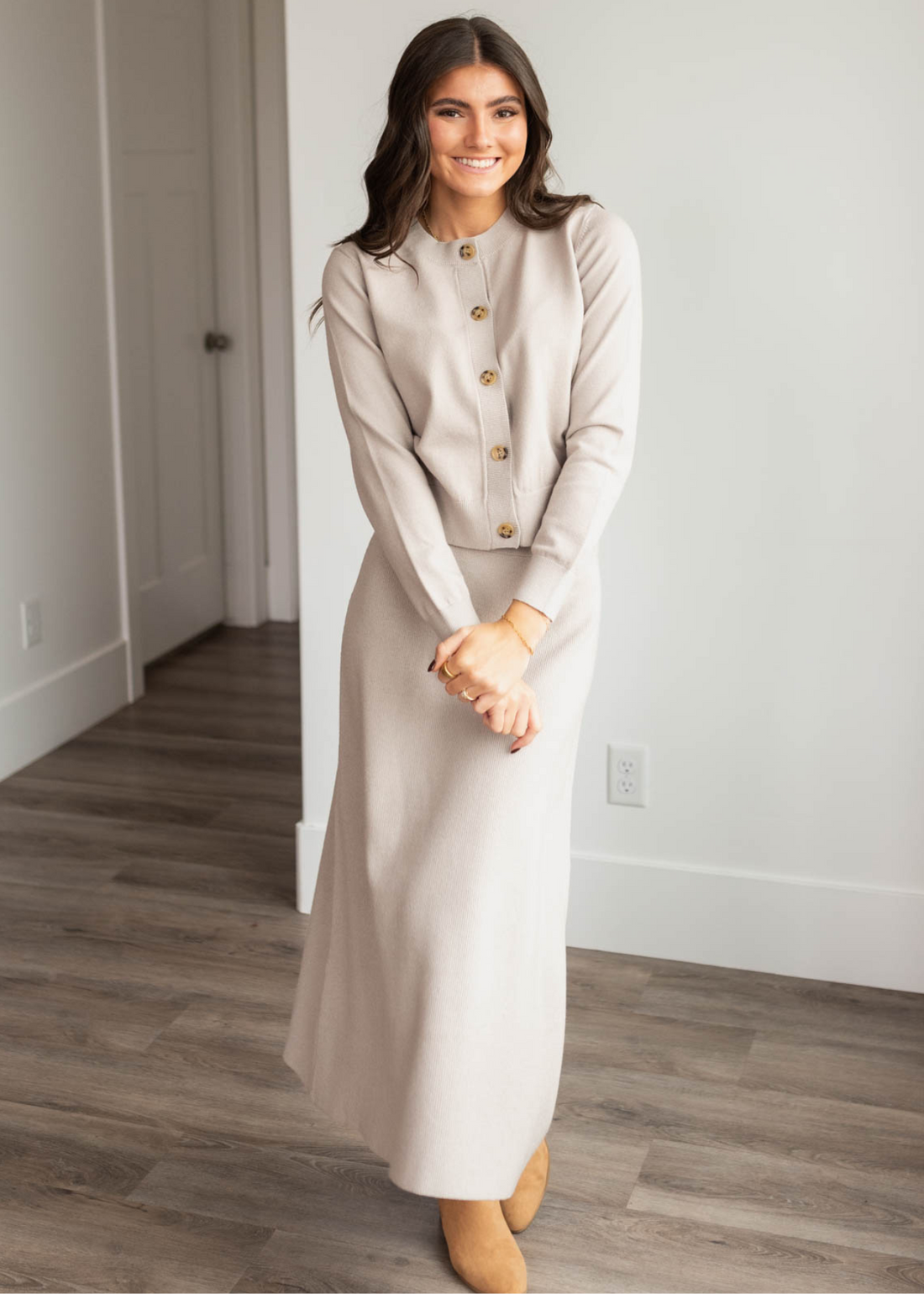 Clarissa Oatmeal Knit Sweater
